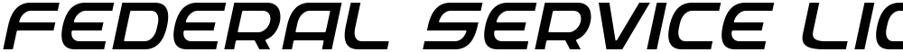 Federal Service Light Italic