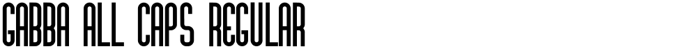 Gabba All Caps Regular