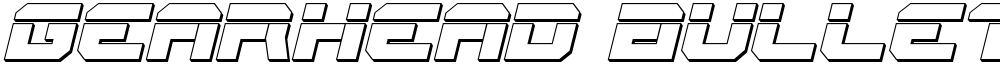 Gearhead Bullet Italic