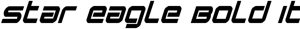 Star Eagle Bold Italic
