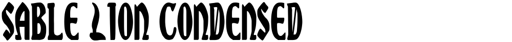 Sable Lion Condensed