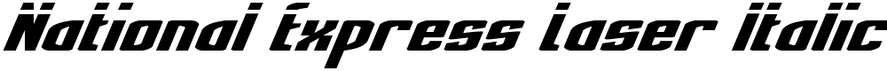 National Express Laser Italic