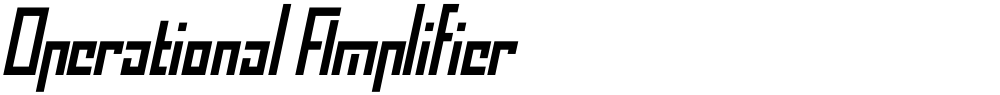 Operational Amplifier