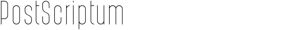 PostScriptum