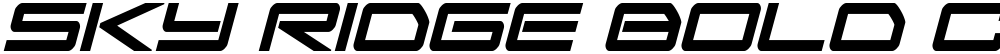 Sky Ridge Bold Condensed Ital