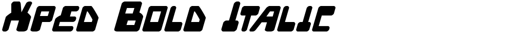 Xped Bold Italic
