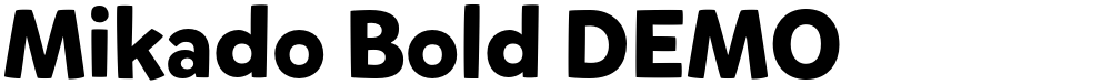 Mikado Bold DEMO