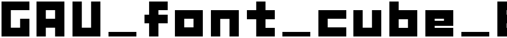 GAU_font_cube_B