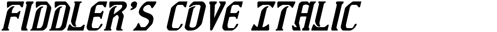 Fiddler's Cove Italic