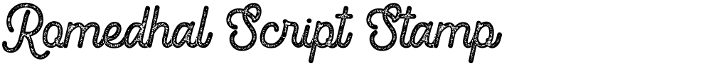 Romedhal Script Stamp