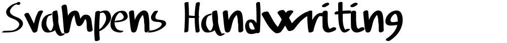 Svampens Handwriting