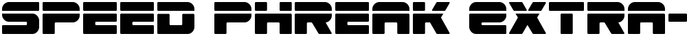 Speed Phreak Extra-Condensed
