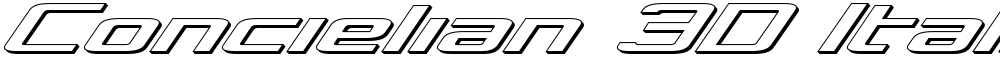 Concielian 3D Italic