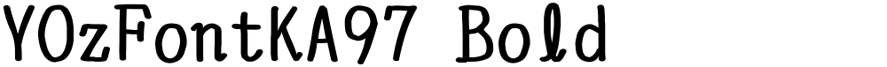 YOzFontKA97 Bold