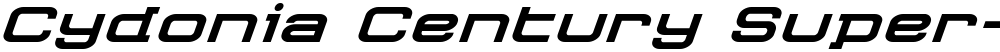 Cydonia Century Super-Italic