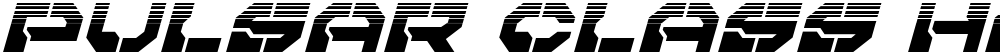 Pulsar Class Halftone Italic