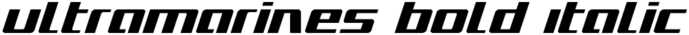 Ultramarines Bold Italic