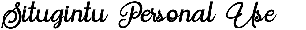 Situgintu Personal Use