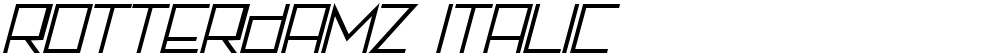 Rotterdamz Italic