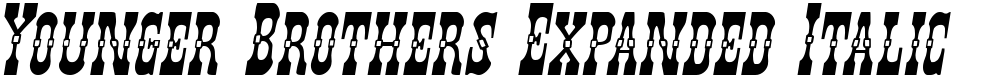 Younger Brothers Expanded Italic