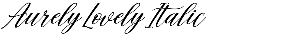 Aurely Lovely Italic