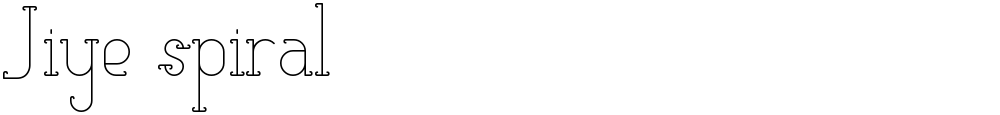 Jiye spiral
