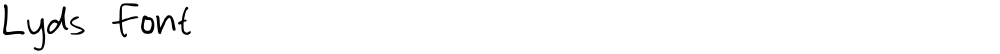 Lyds Font