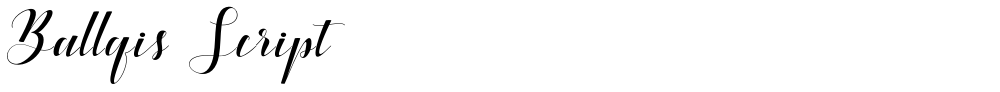 Ballqis Script