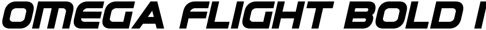 Omega Flight Bold Italic