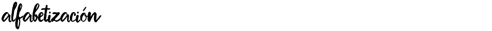 Alfabetización