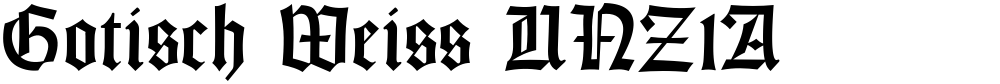 Gotisch Weiss UNZ1A