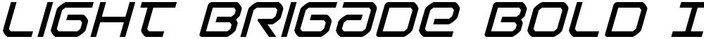 Light Brigade Bold Italic