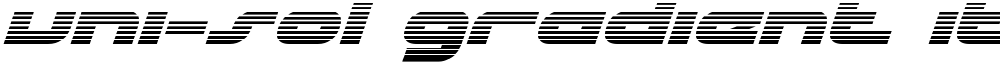 uni-sol gradient italic