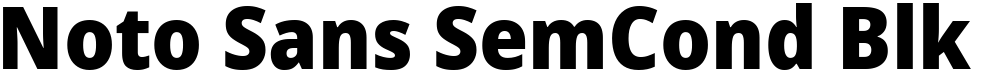 Noto Sans SemCond Blk