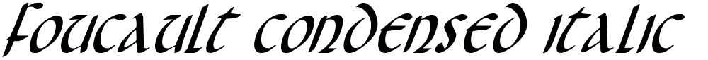 Foucault Condensed Italic