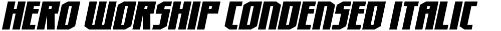 Hero Worship Condensed Italic