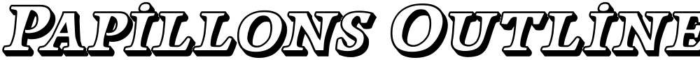 Papillons Outline