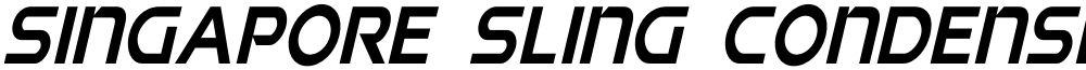 Singapore Sling Condensed Italic