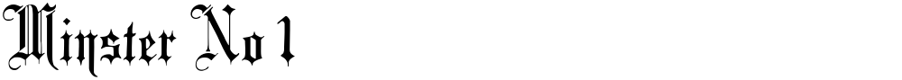 Minster No 1