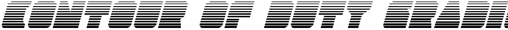 Contour of Duty Gradient Italic
