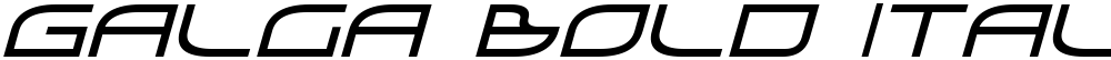 Galga Bold Italic