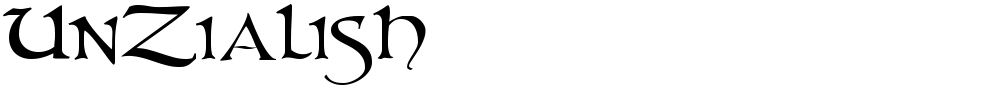 UnZialish