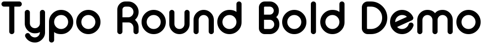 Typo Round Bold Demo