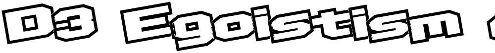 D3 Egoistism outline leaning