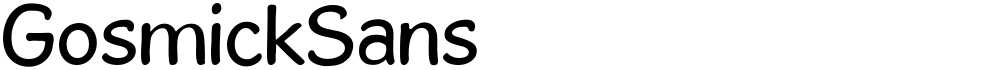GosmickSans