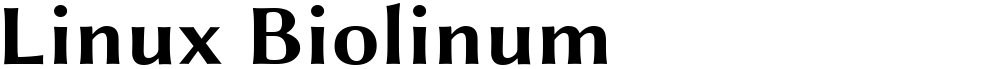 Linux Biolinum