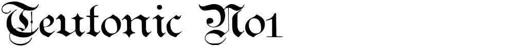 Teutonic No1