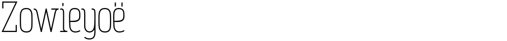 Zowieyoë