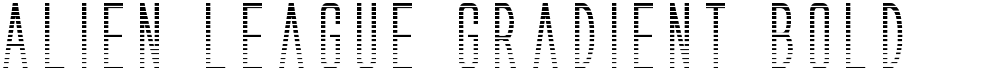 Alien League Gradient Bold