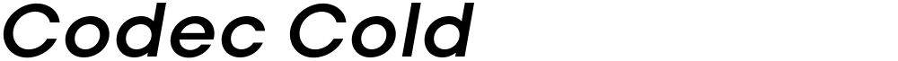 Codec Cold